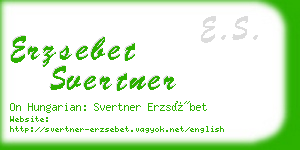 erzsebet svertner business card